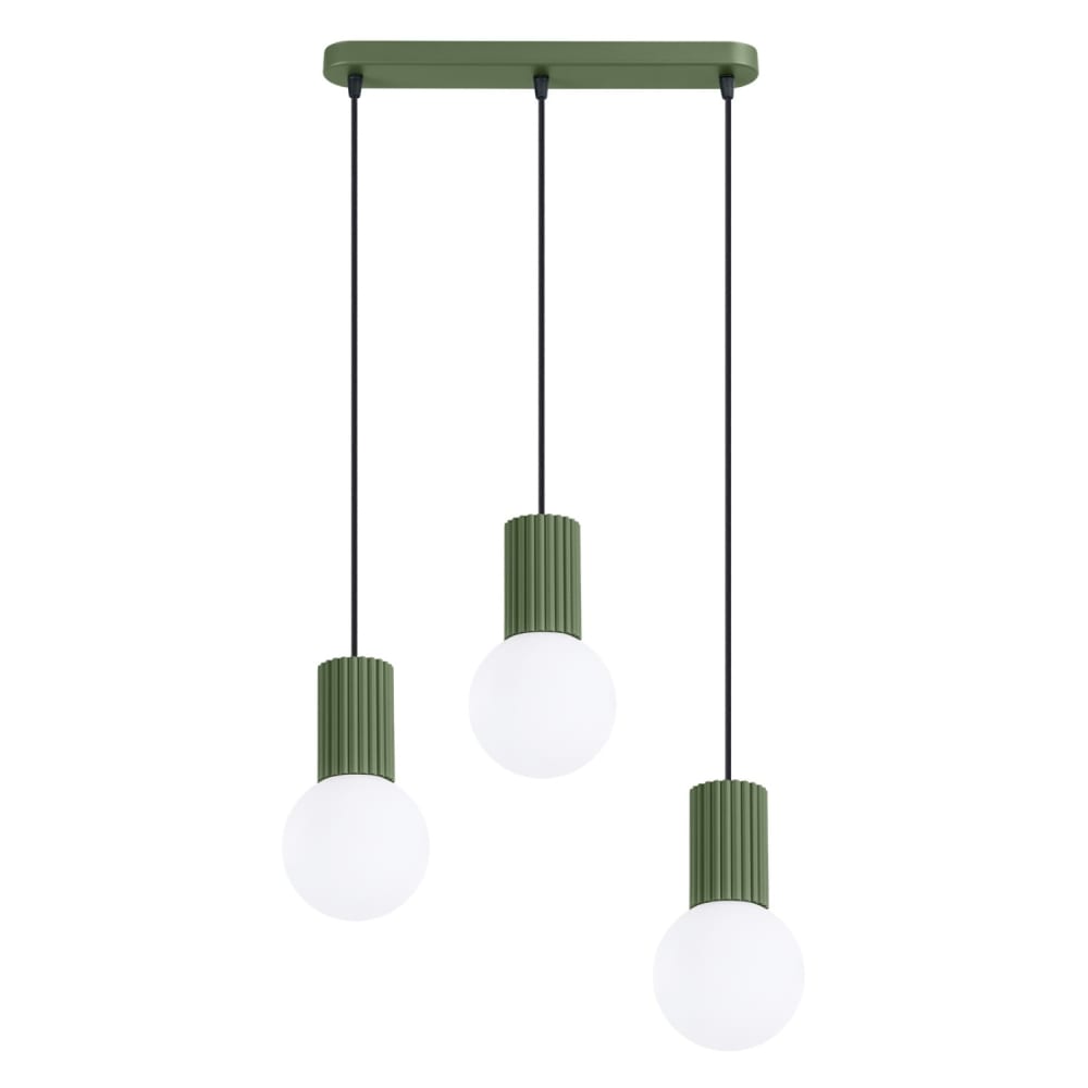 Sollux Halo Suspension De Bar, Vert Olive, 3 X G9