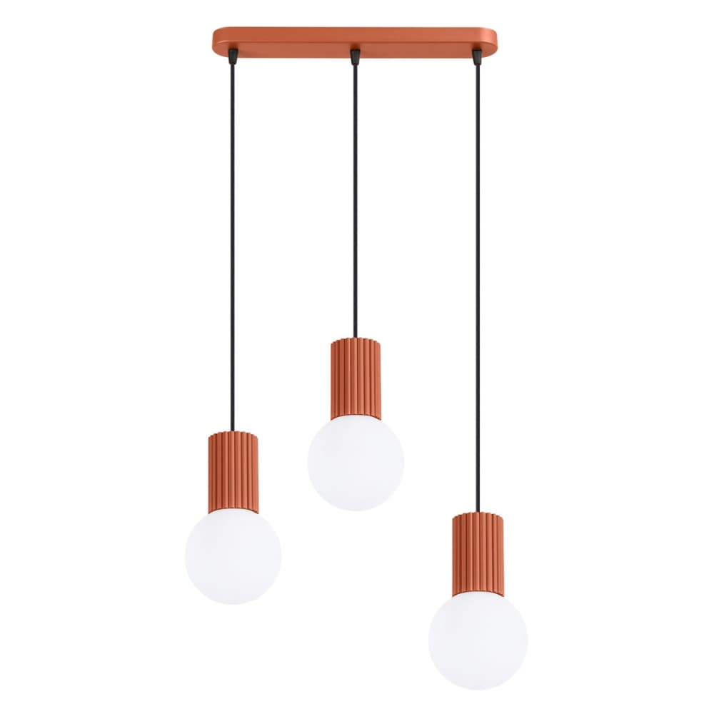 Sollux Halo Suspension De Bar, Ocre Rouge, 3 X G9