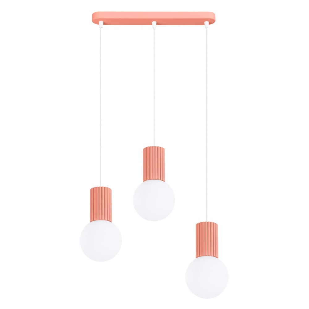 Sollux Halo Suspension Bar Couleur Pêche, 3 X G9