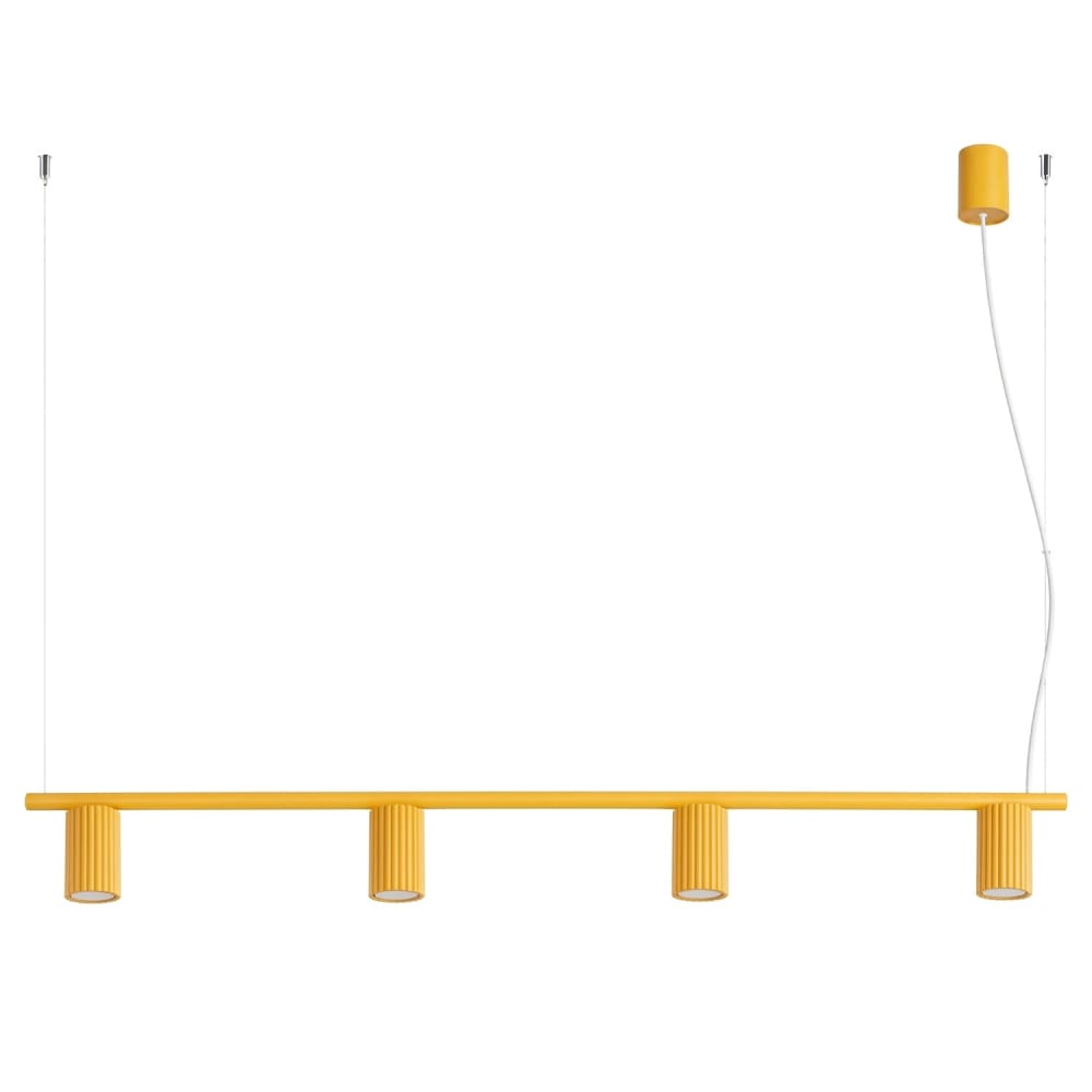 Sollux Karbon Suspension De Bar Jaune 4x Gu10