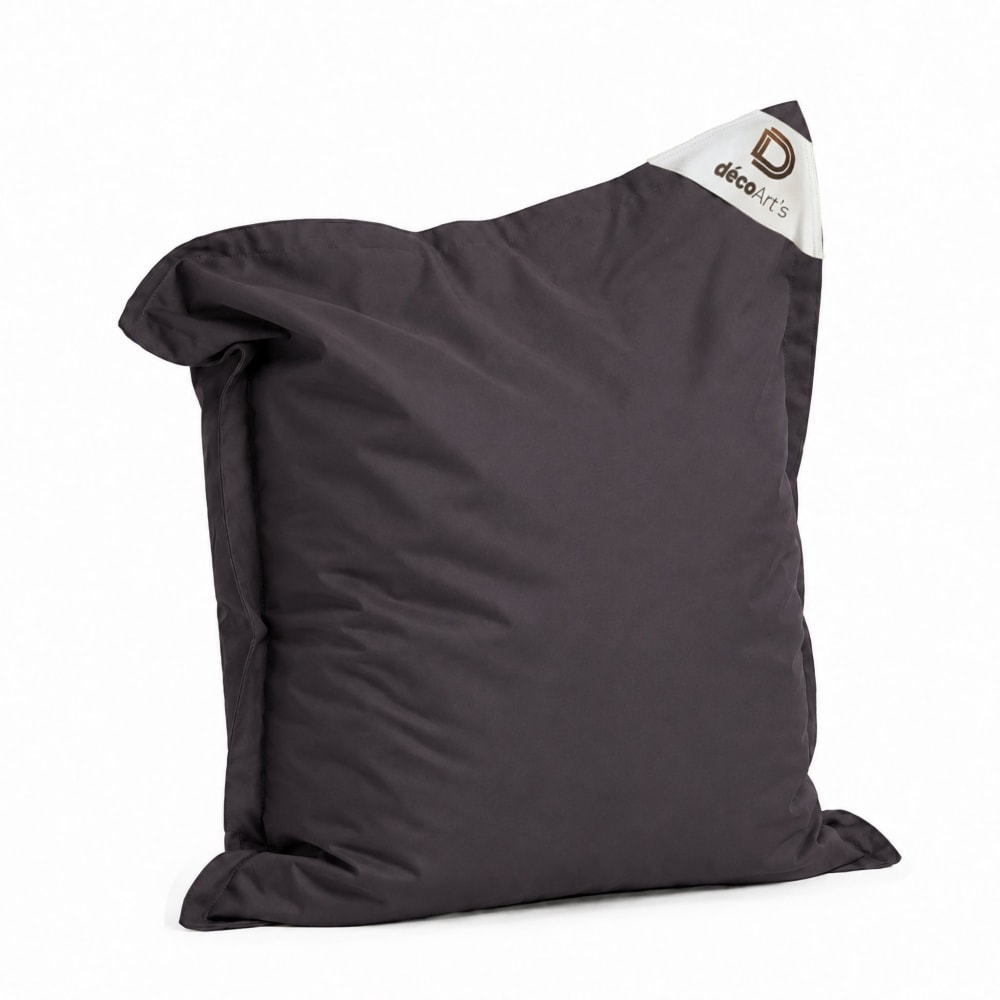 Housse De Pouf Xl 120x80 Gris Carbone - (housse Seule À Garnir - Intérieur/extérieur)