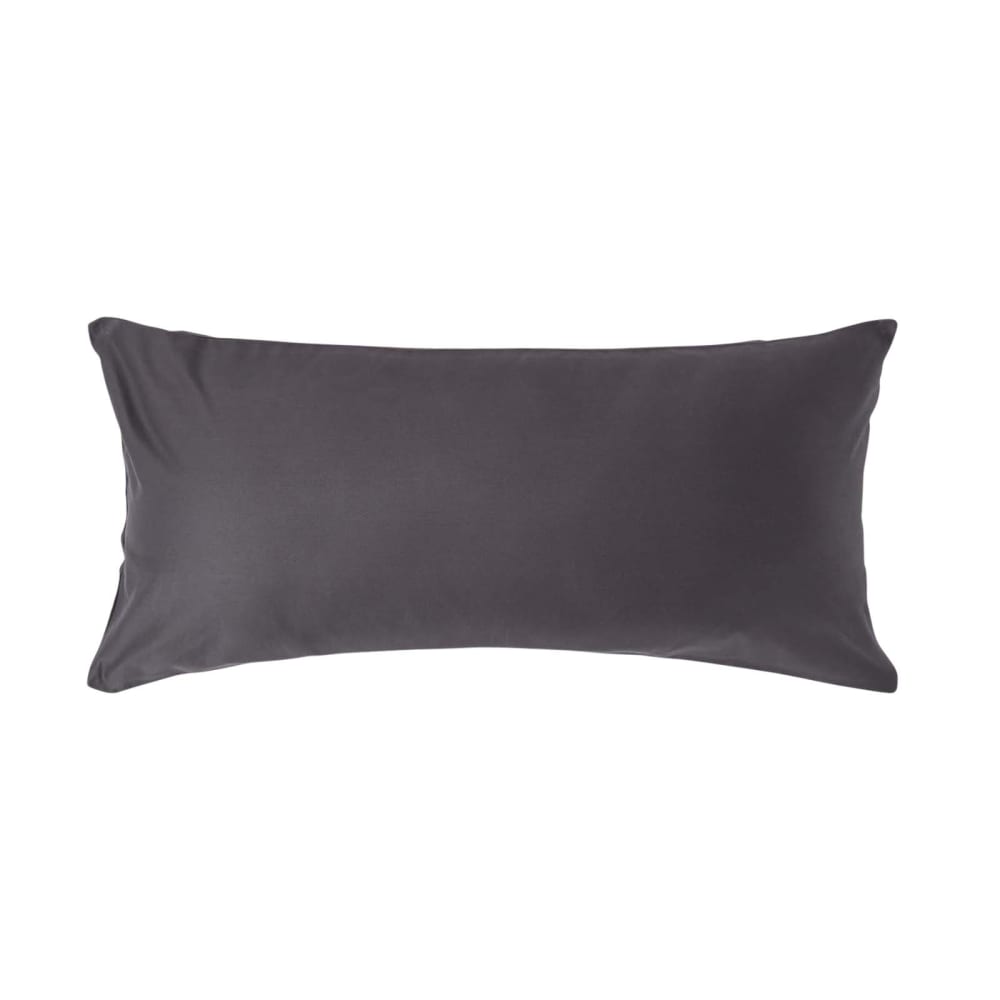 Taie D'oreiller Premium 40x80cm Gris Fonce Coton Égyptien 1000tc Homescapes