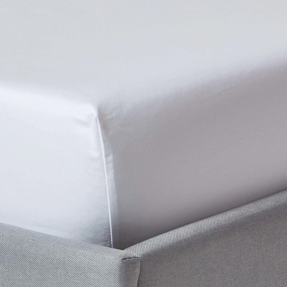 Drap-housse Premium 120x190cm Blanc Coton Égyptien 1000tc Homescapes