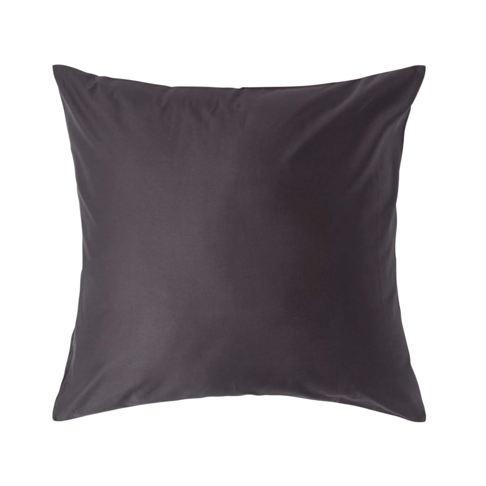 Taie D'oreiller Premium 80x80cm Gris Fonce Coton Égyptien 1000tc Homescapes