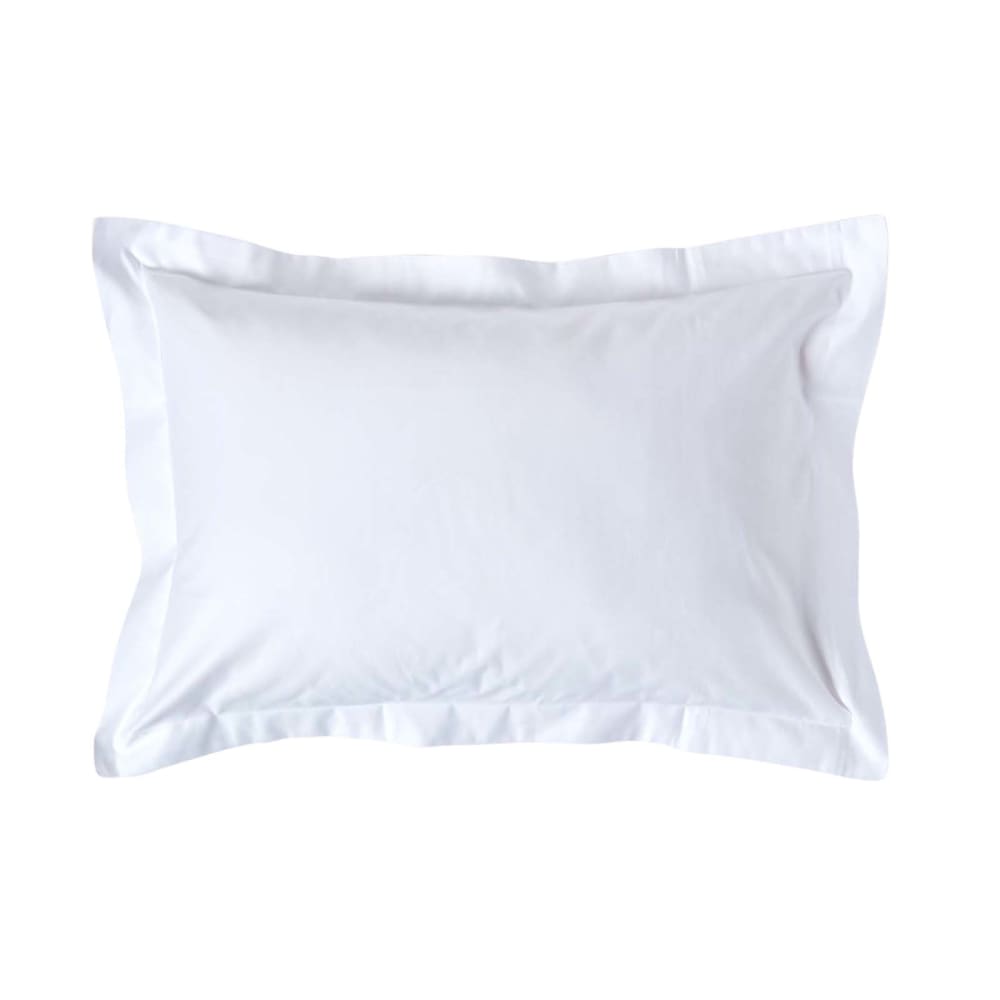 Taie D'oreiller À Volants Premium 50x75cm Blanc Coton Égyptien 1000tc Homescapes