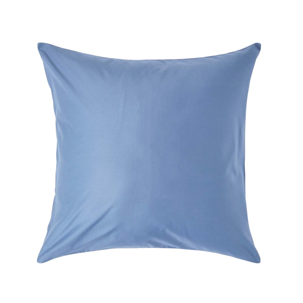 Taie D'oreiller Premium 60x60cm Bleu Coton Égyptien 1000tc Homescapes