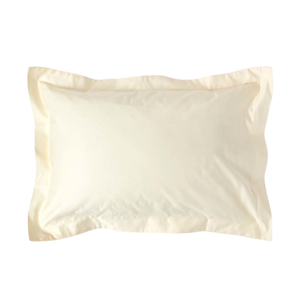 Taie D'oreiller À Volants Premium 50x75cm Écru Coton Égyptien 1000tc Homescapes