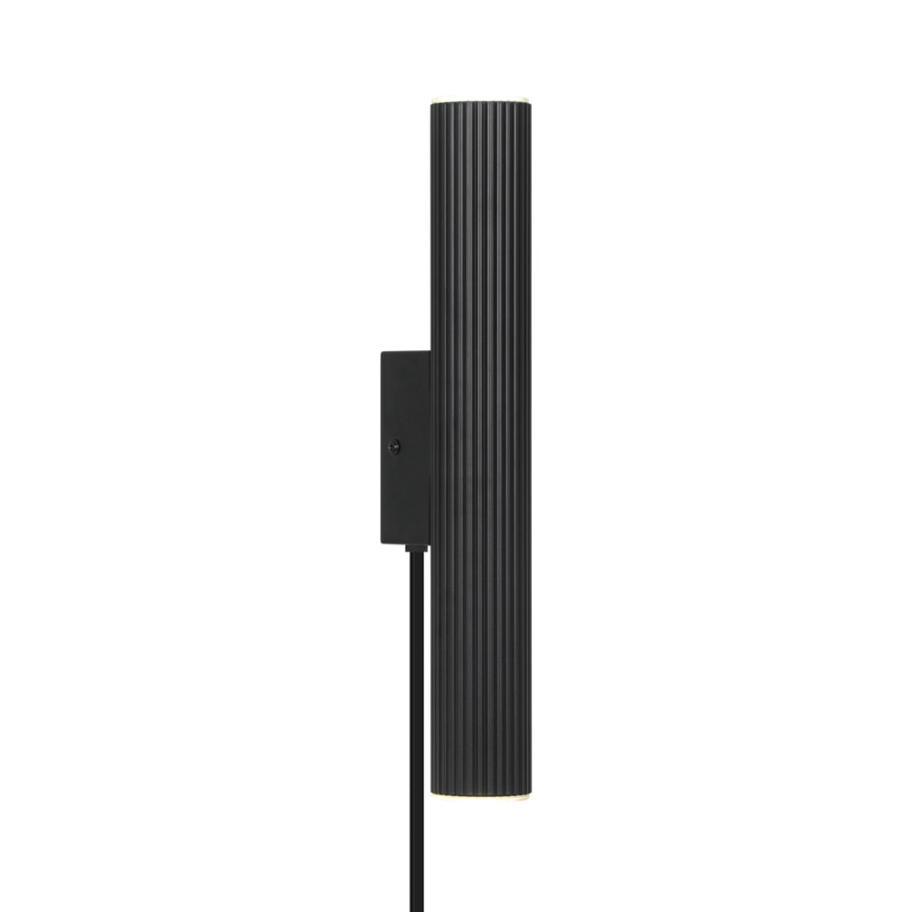 Applique murale VICO Long Aluminium Noir, H.35 IP20 GU10 /Nordlux Intérieur
