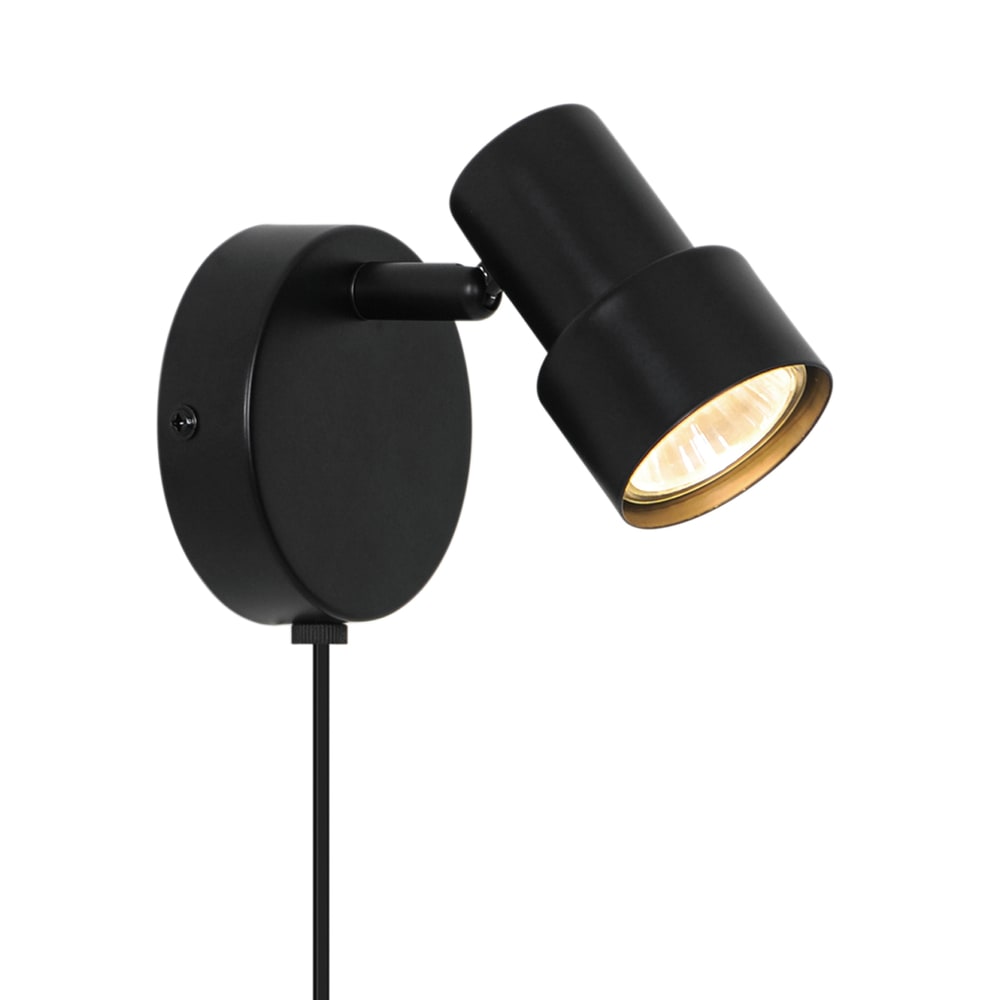 Applique murale Boston spot Métal Noir, H.11,5 IP20 GU10 /Nordlux Intérieur