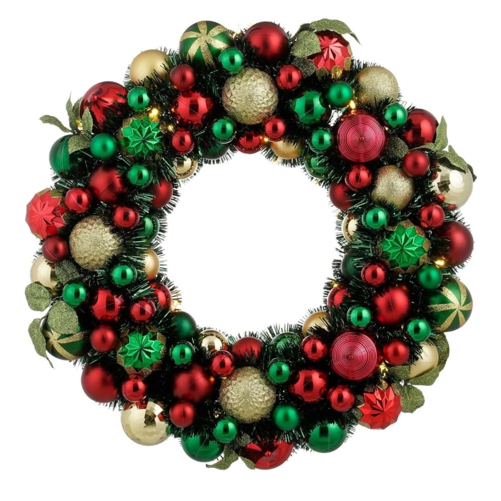 Mica Decorations Couronne Vert H8.5xl47xl47cm