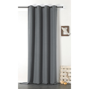 Rideau en 100% lin Libeccio (135x255 cm - Gris clair)