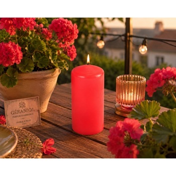 Bougie Pilier Parfumée Géraniol
