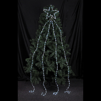 Tombée Étoilée 180 LED Blanc 2 m x 43 cm