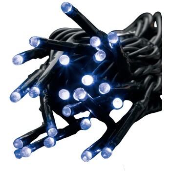 Guirlande exterieur 180 Led bleu 20m fil noir