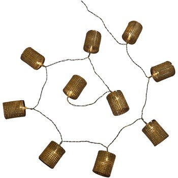 Guirlande Lumineuse Intérieure Tube Strass Or 10 LED
