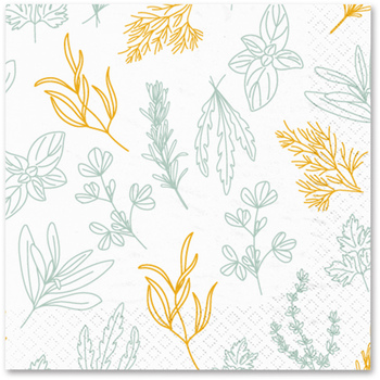 20 serviettes en papier 33 x 33 cm Aromates