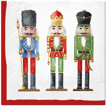 20 serviettes en papier 33 x 33 cm Casse noisette