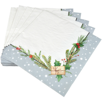 20 serviettes en papier Branche de sapin