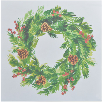 20 serviettes en papier Couronne de pin