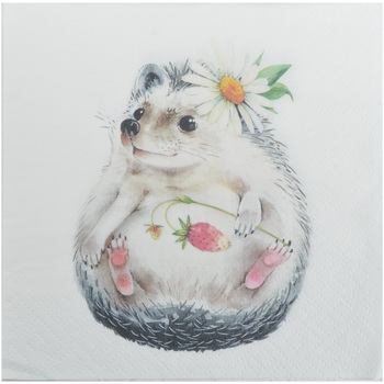 20 serviettes en papier Herisson mignon