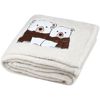 Plaid A Poils Doux Couple Ours