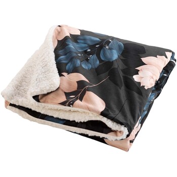 Plaid Sherpa 125 X 150 Cm Belline Fleurie Bleu
