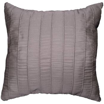 Coussin Jacquard Rayures Crash Lineo Taupe 40 X 40 Cm