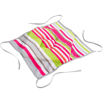Coussin Galette de chaise rayée Matelot
