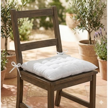 Assise de chaise matelassée en coton Pop colors