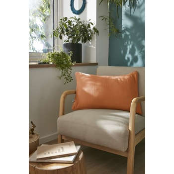 Coussin Déhoussable Gaia- Gaze De Coton Avec Passepoil Élégant