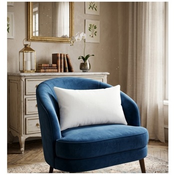 Coussin Polyester Uni 30 X 50 Cm Pop Color Blanc