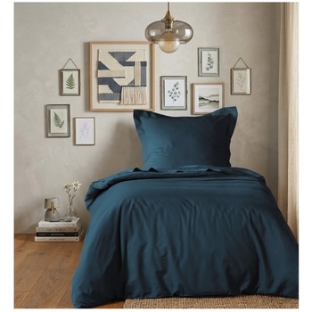 Housse De Couette 140 X 200 Cm Line Bleu