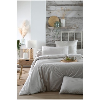 Housse De Couette En Percale De Coton Uni Elysée