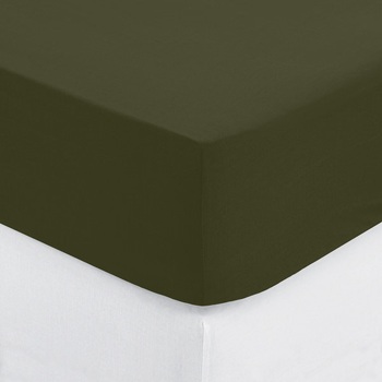 Drap Housse Coton Uni 90 X 190 Cm Couleur Moderne Terracotta