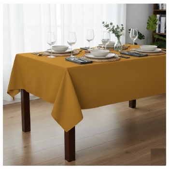 Nappe En Polyester Essentiel 150 X 300 Cm Curry