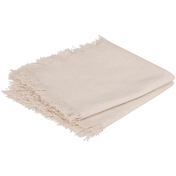 2 Serviettes De Tables A Franges En Coton