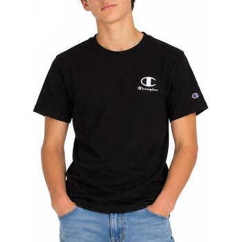 T-shirt Garçon À Manches Courtes Embroidery Noir