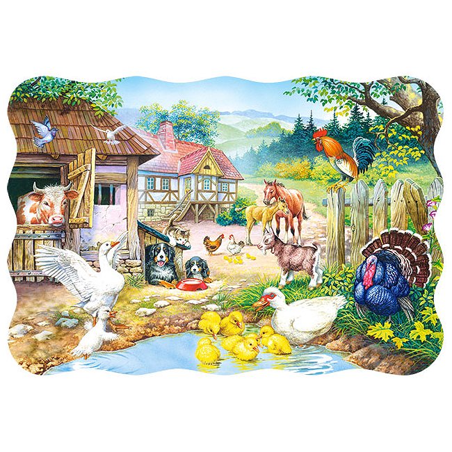 Puzzle 30 pièces: Animaux de la ferme