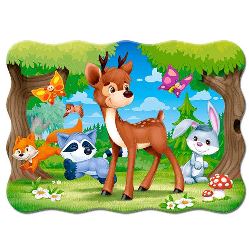 Castorland A Deer And Friends 30 Pcs Contour Pour Puzzle 30 Pièce(s) Dessins Animés
