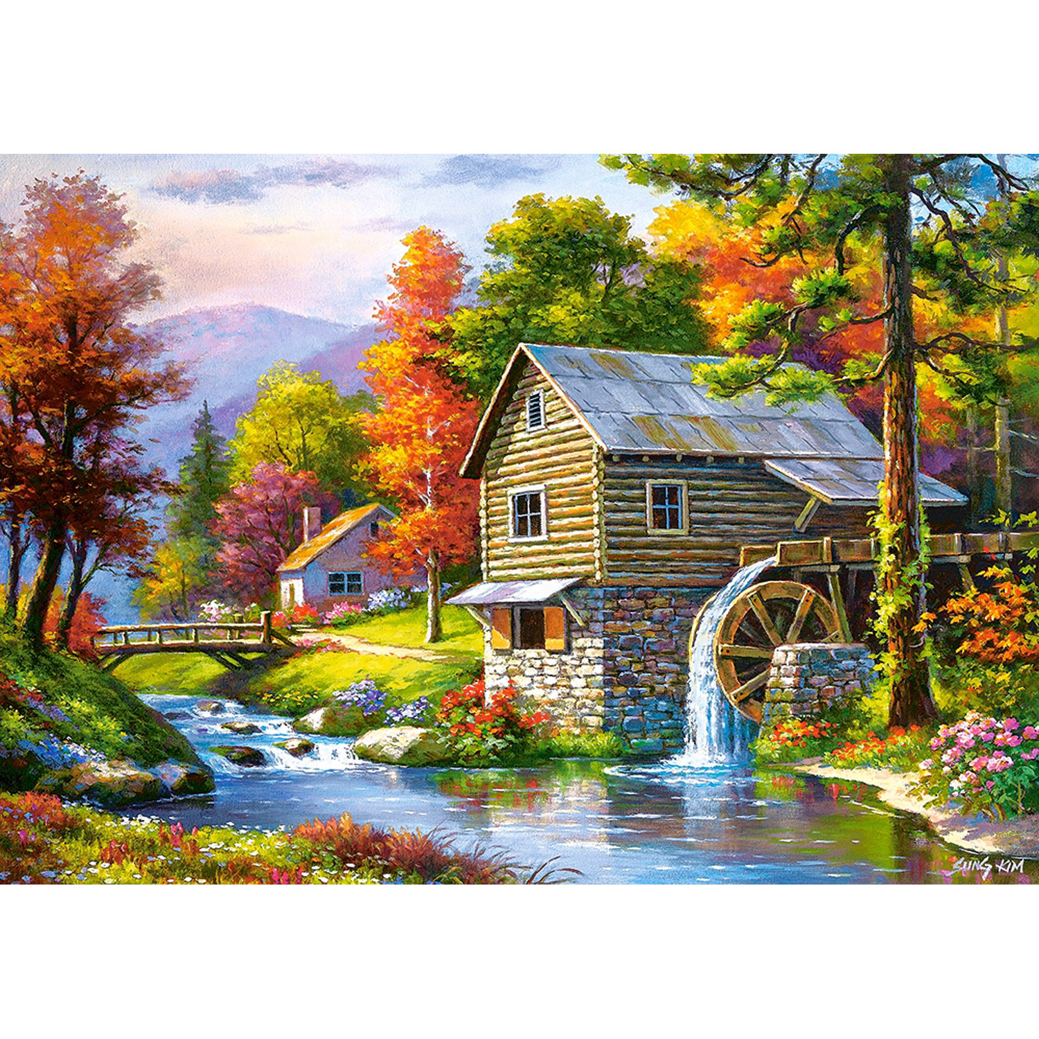 Puzzle 500 pièces: Vieux moulin