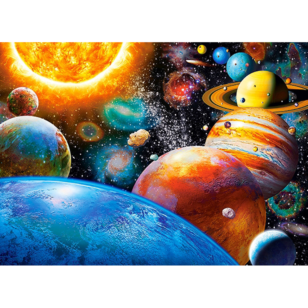 Castorland Puzzle Planètes Et Lunes - 300 Pièces Jouet Éducatif