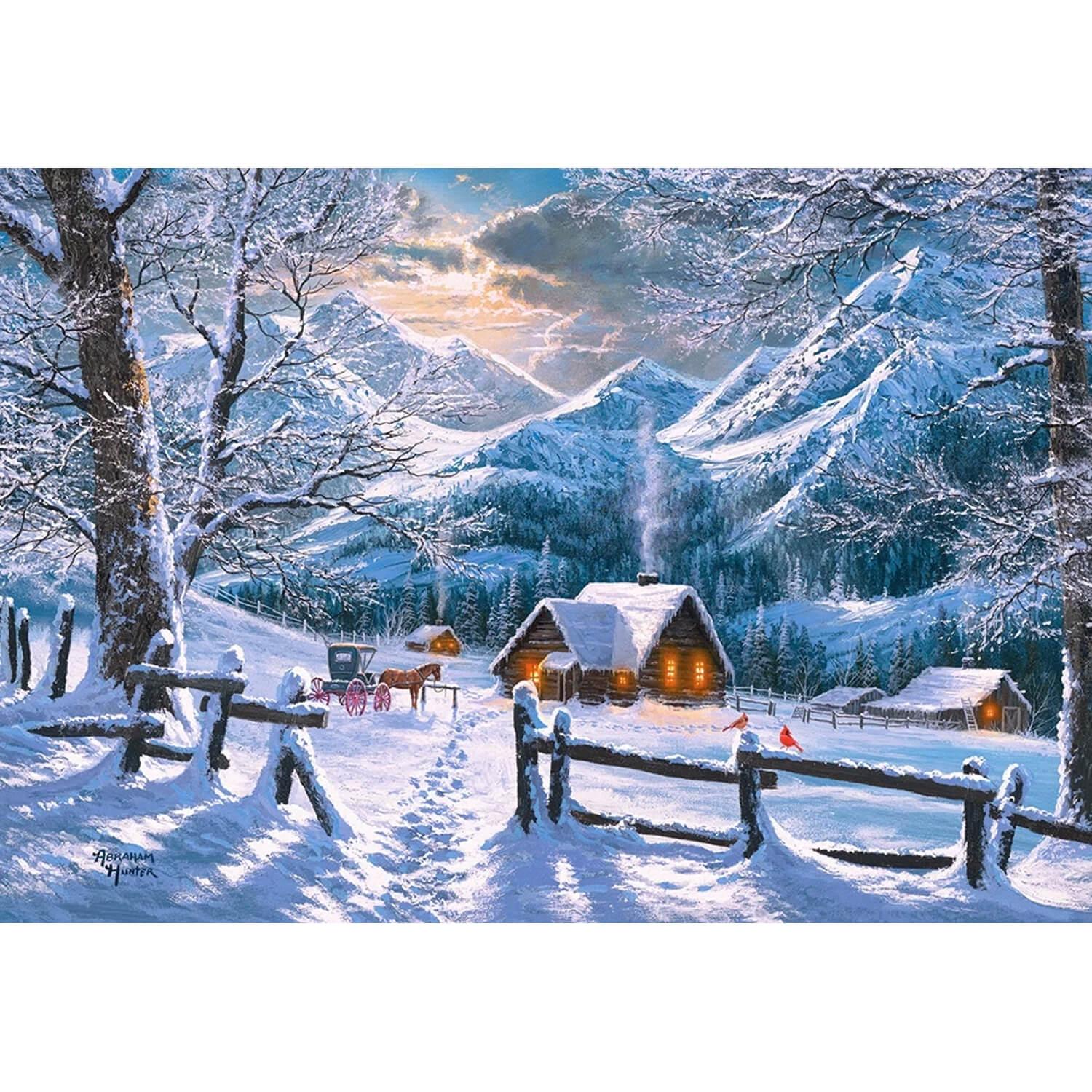 Castorland Puzzle Snowy Morning - 1500 Pièces Paysage D'hiver