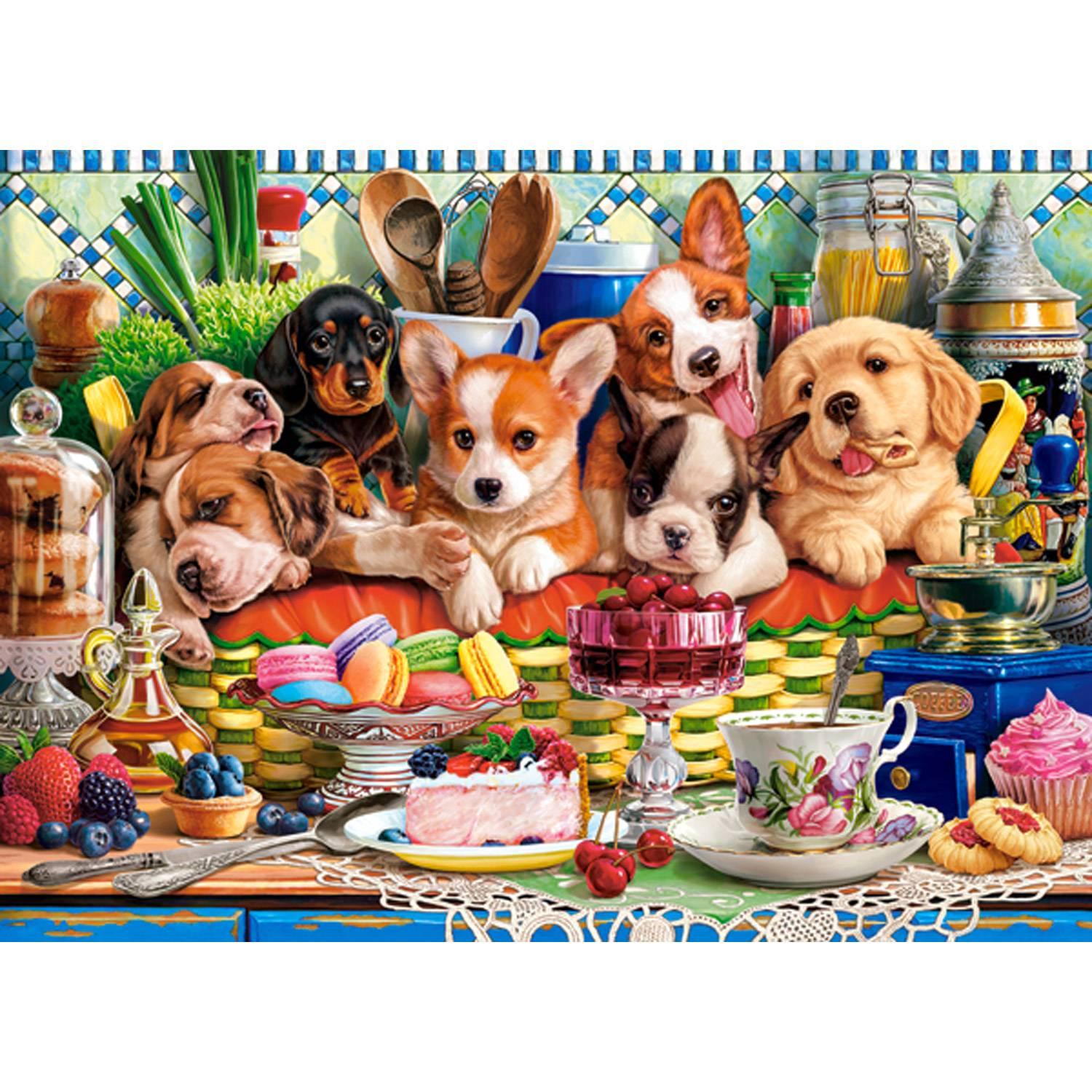 Castorland Puzzle Puppies Dessert - 300 Pièces De Plaisir
