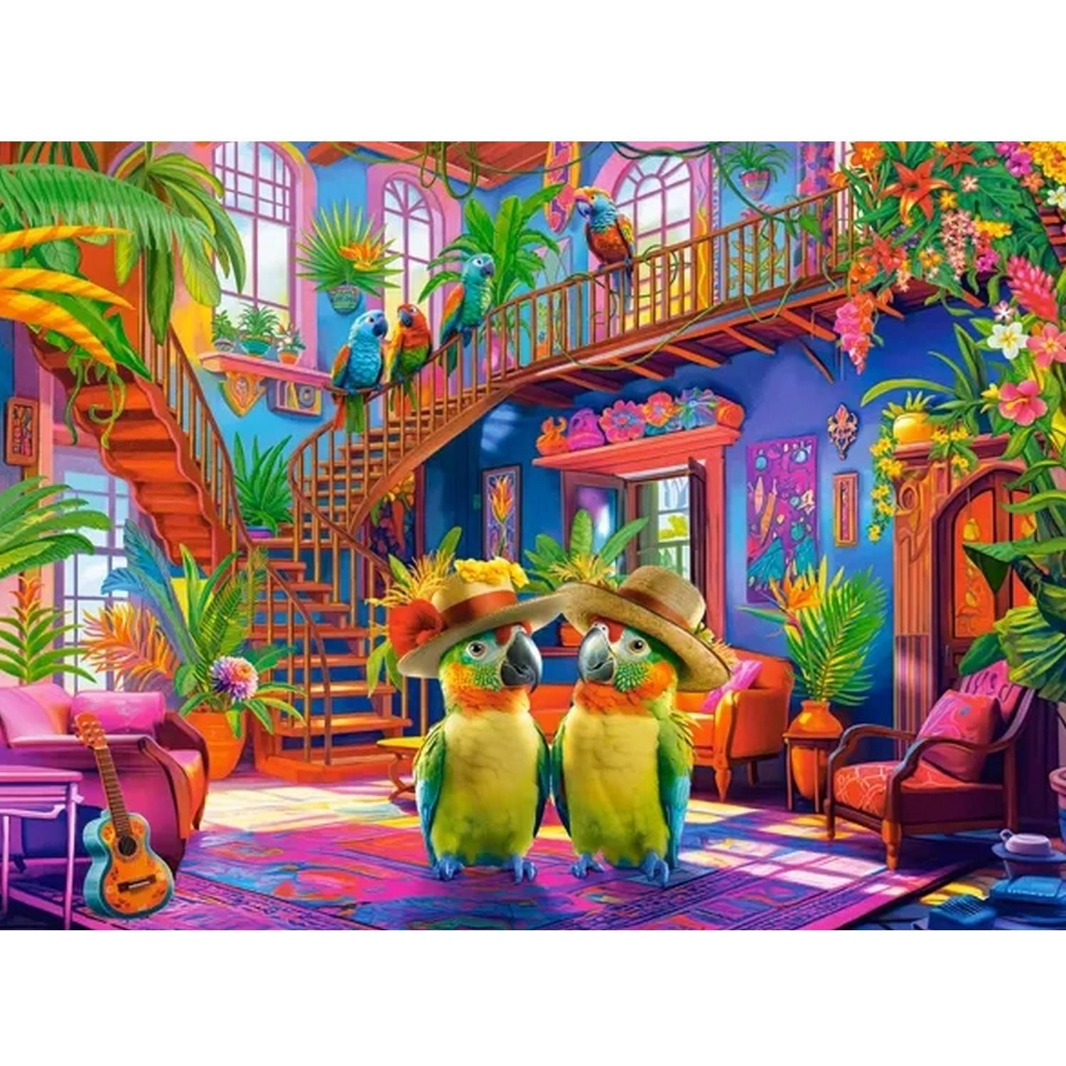 Castorland Puzzle Paradis Des Perroquets - Puzzle 200 Pièces Enfants
