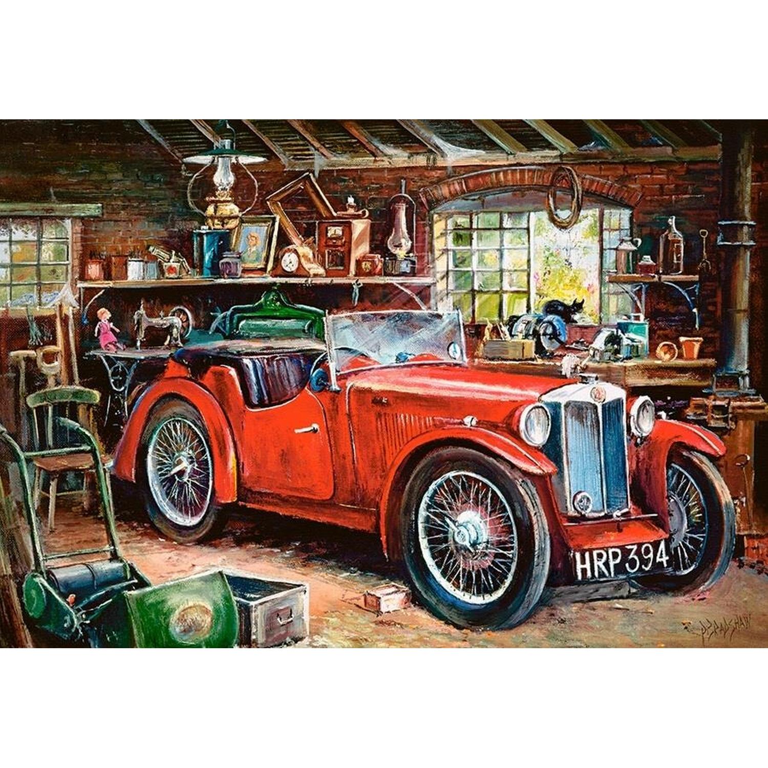 Castorland Puzzle Vintage Garage - 1000 Pièces - Puzzle Rétro