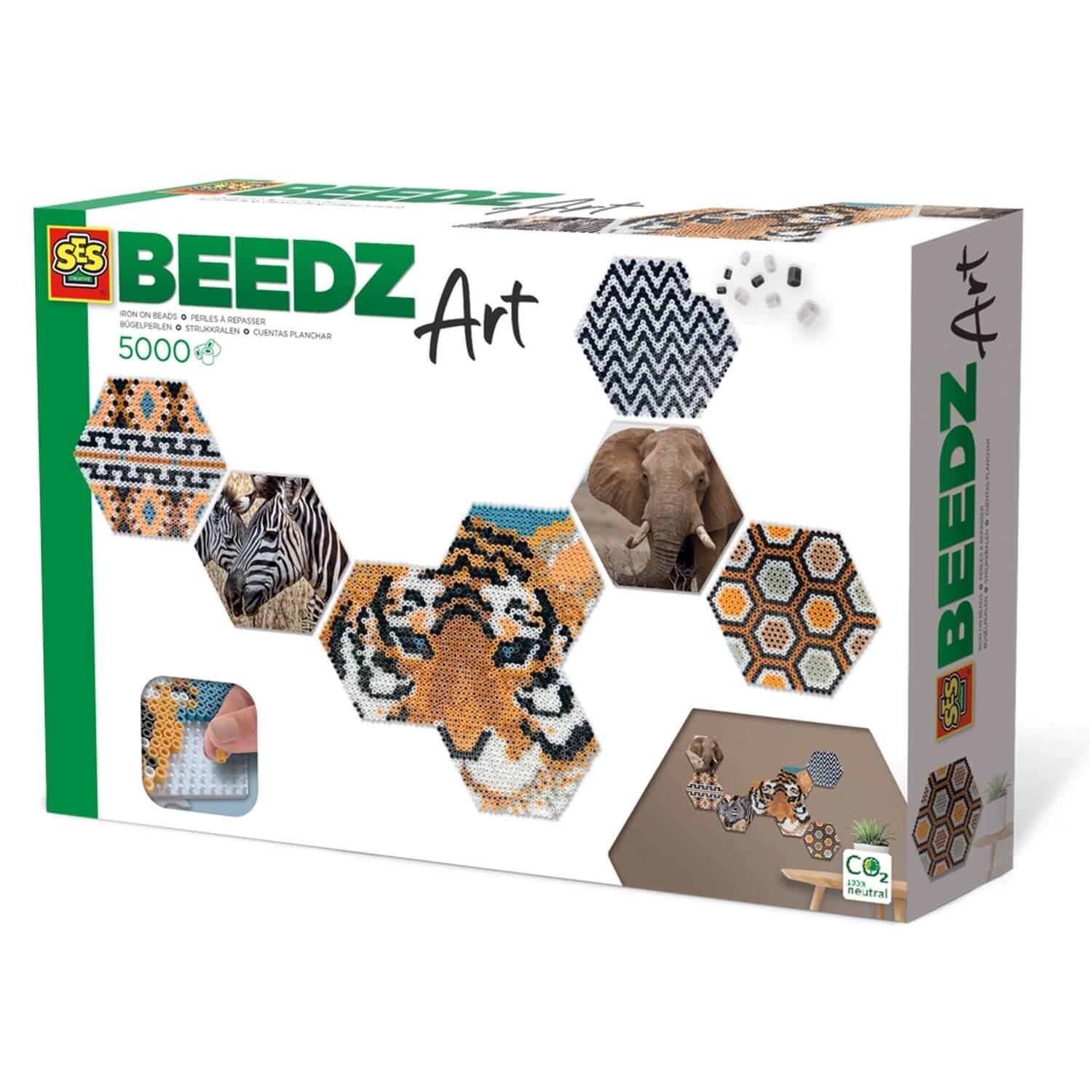 Ses Creative Beedz Art - Hex Tiles Safari