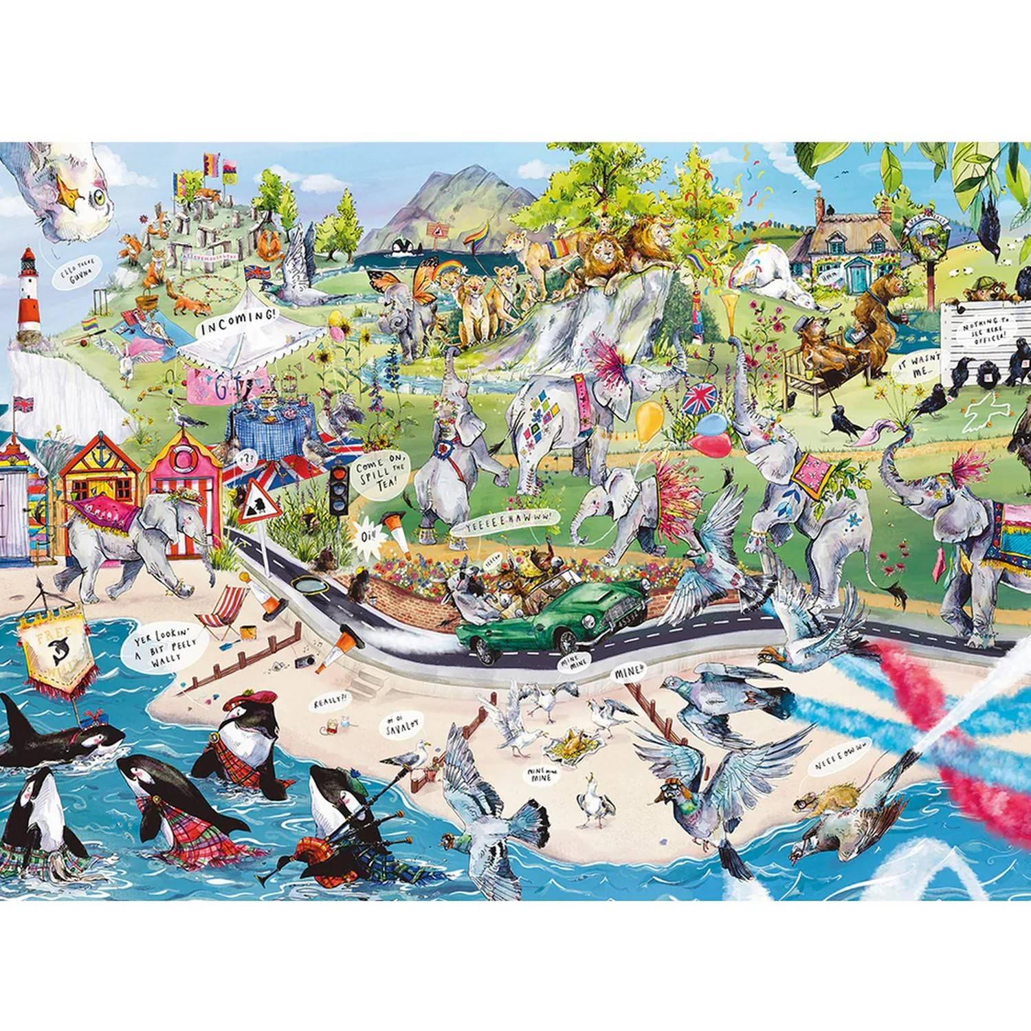 Gibsons Herd Of Hilarity Jeu De Puzzle 1000 Pièce(s)