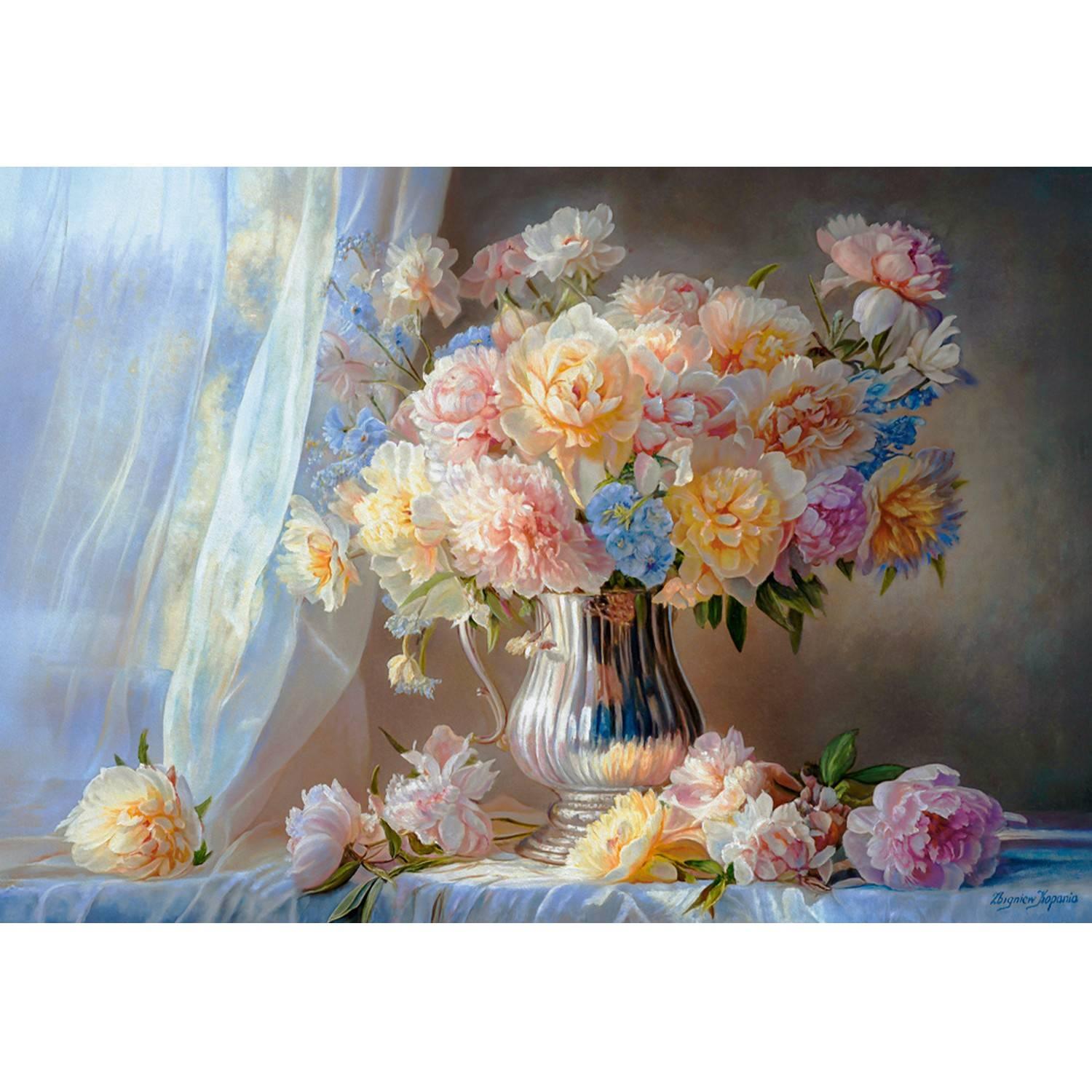 Castorland Puzzle Pivoines Pastel 1500 Pièces Jouet