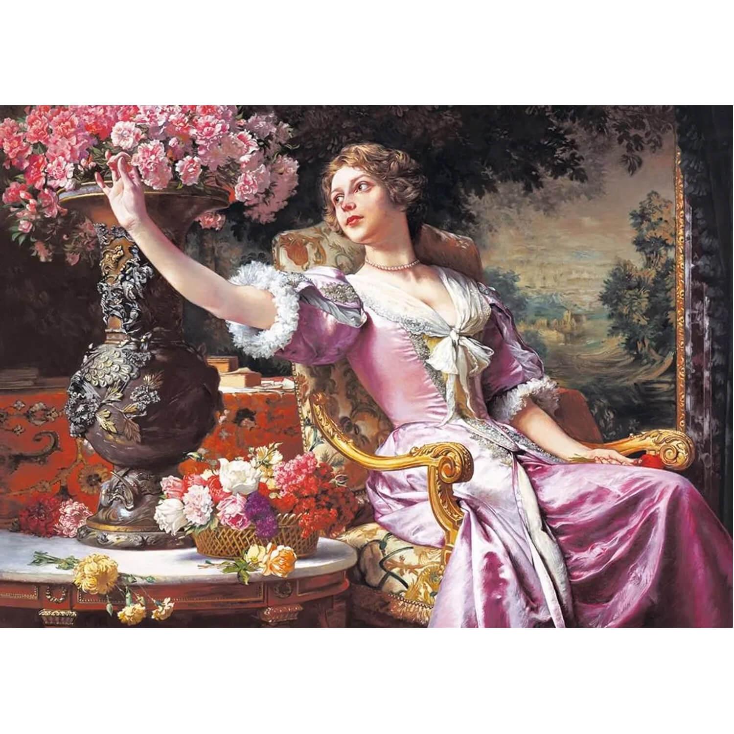 Castorland Puzzle Czachorski Puzzle - Dame En Robe Pourpre - 3000 Pièces