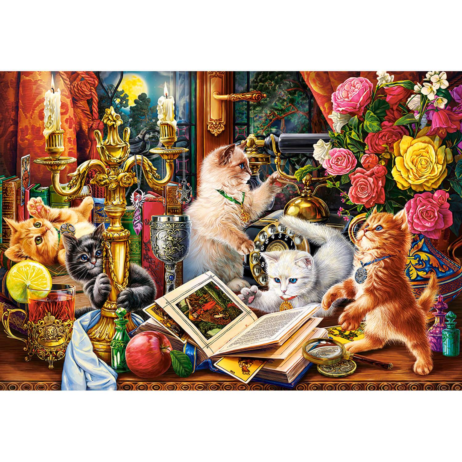 Castorland Puzzle Wizard Kittens - 1000 Pièces Puzzle Chat